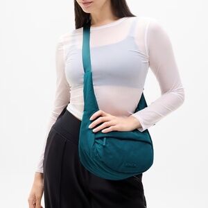 Athleta All About Small Crossbody Hobo Bag in Coastal Teal